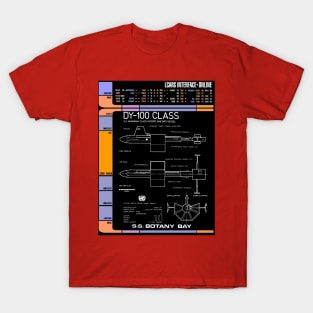 Computer Readout Showing Ancient Sleeper Ship T-Shirt